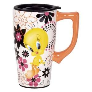  Looney Tunes Tweety Bird with Flower Travel Mug