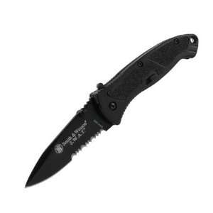  SWATMBS S&W Blk Serrated Edge Assisted