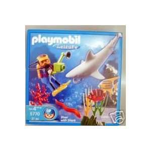  Playmobil Leisure Diver with Shark Playset Toys & Games