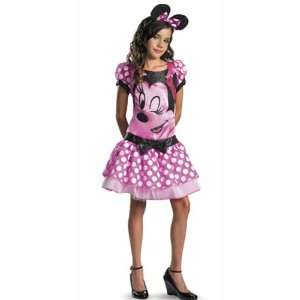  Disguise DI11399 M Girls Deluxe Disney Pink Minnie Mouse 