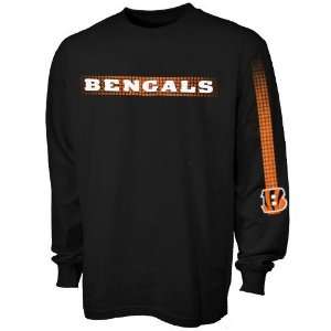  Cincinnati Bengals Black Flea Flicker Long Sleeve T shirt 
