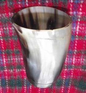 Fox Hunting Cow Horn Whisky Tot Stirrup Toasting Cup F  