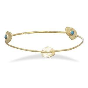  Brass and Turquoise Bangle Jewelry