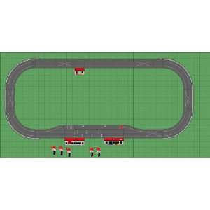  1/32 SCX Digital Slot Car Race Track Sets   NASCAR Basic Banked 
