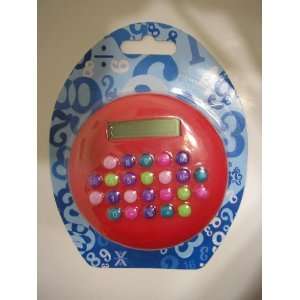  Office School Supply Red Round Calculator