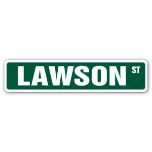  LAWSON Street Sign name kids childrens room door bedroom 