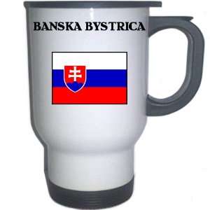  Slovakia   BANSKA BYSTRICA White Stainless Steel Mug 