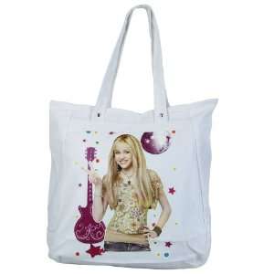 Trendy Shopping Bag with Hannah Montana Print   White 