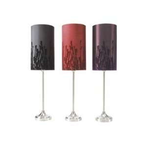  Silver Pedestal Accent Lamp (3 Assorted)