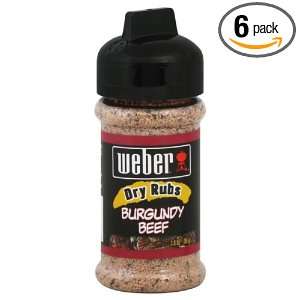 Weber Grill Beef Rub, Burghundy, 3 Ounce (Pack of 6)  