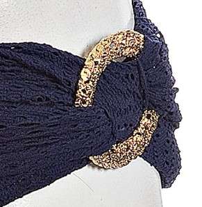 99 New TRINA TURK Cassis Crochet Bikini Bottoms 8  