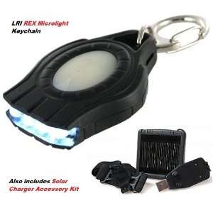  LRI Photon Rechargeable 4 LED Micro Light Keychain w/Solar 