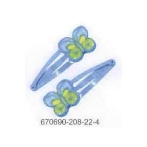  Barrettes Butterfly Blue Fimo (2 Pack) 