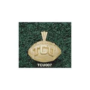  Texas Christian University TCU Football Pendant (Gold 