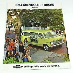   1973 73 Chevrolet Chevy SPORTVAN Van BROCHURE G10 G20 