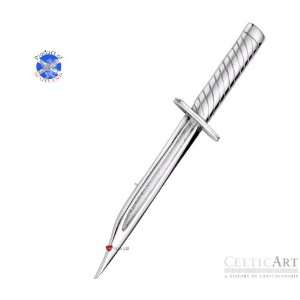    Celtic Art Sterling Silver Kilt Pin Bowie Knife(kp050) Jewelry