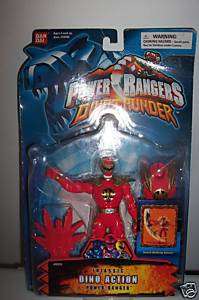 Power Rangers Dino Thunder Triassic Ranger Red MOC new  