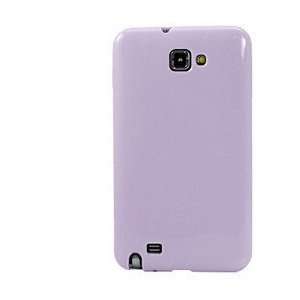  Galaxy Note Cloudy Jelly Soft Slim Fit Case Cover Purple 