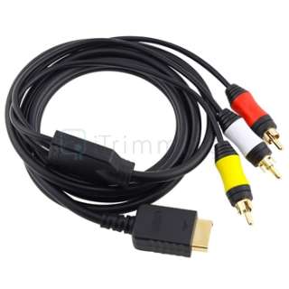 USB Cooling Fan +RCA AV Audio Video Cable for Sony PS3  
