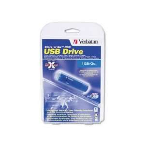  VER95020 Store n Go PRO Series USB Flash Drive, 1GB, USB 2 
