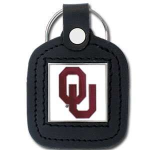  Oklahoma Sooners Leather Square Key Ring   NCAA College 