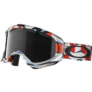  Oakley Twisted Cubism Red Adult Snow Snowmobile Goggles 