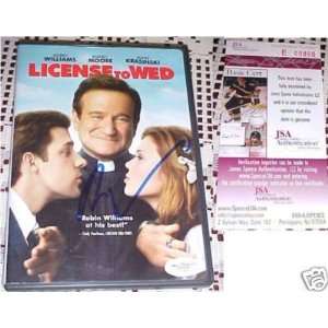 Robin Williams License To Wed DVD Signed JSA CERT   Sports Memorabilia 