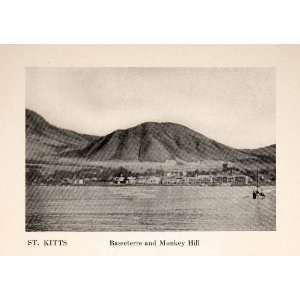  1923 Print Basseterre Monkey Hill St Kitts West Indies 