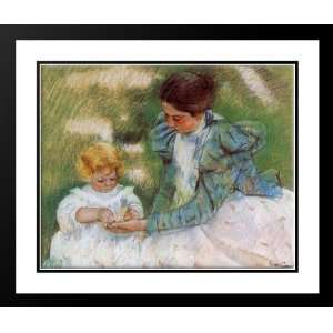  Cassatt, Mary, 23x20 Framed and Double Matted Mother 