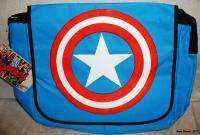 Marvel Comics CAPTAIN AMERICA Logo Shield Messenger BAG  