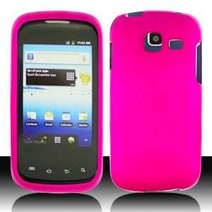   Pink Rubberized HARD Protector Case Phone Cover Samsung Transfix R730