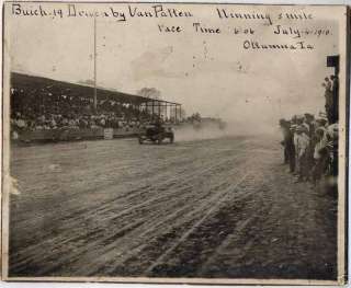 Rare Large 1910 Auto Race Photo Ottumwa Iowa  
