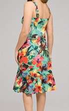 NWT Floral JONES NEW YORK $119 Ruffled Sun Dress 8  