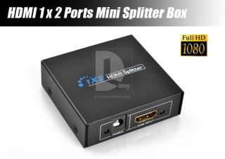   Output 3 Ports HD 1080p Mini Splitter Box Adapter Fr HDTV STB DVD EV05