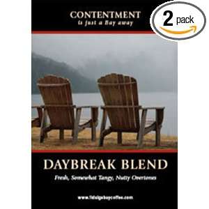 Fidalgo Bay Coffee Ground Daybreak Blend, 12 Ounce Bags (Pack of 2 