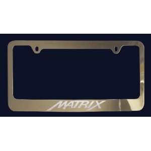 Toyota Matrix License Plate Frame (Zinc Metal)