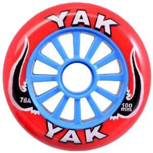  YAK Pro Model Wheel 100mm Red/Blue