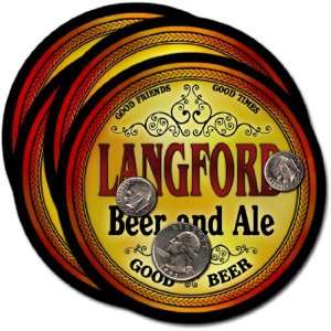  Langford, SD Beer & Ale Coasters   4pk 