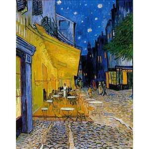   Cafe Terrace on the Place du Forum Wooden Jigsaw Puzzle Toys & Games