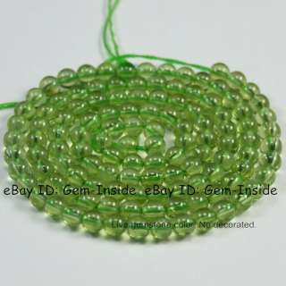 AAA grade 3mm Round Green Peridot Gemstone Beads strand  