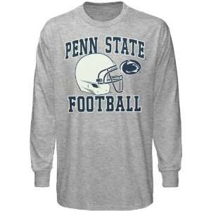 NCAA Penn State Nittany Lions Youth Ash Football Booster Long Sleeve T 