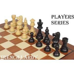  French Lardy Staunton Chess Set in Ebonized Boxwood 