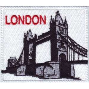  London Tower Bridge (B) Embroidered Sew on Patch 