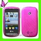 LG 900G Net 10 Tracfone TPU Gel Case Cover Hot Pink  