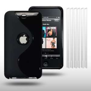  IPOD TOUCH 3 WAVE GEL CASE WITH 6 SCREEN PROTECTORS BY 