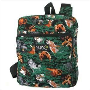  Wolf Bear Deer Outdoors Theme Compact Backpack by Broad Bay 