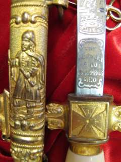 MASONIC SWORD & Gold Belt MASTER MASON Masonry FREEMASONRY Freemason 