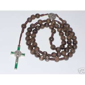  Dark Gray Color Wooden Rosary 9 Long 
