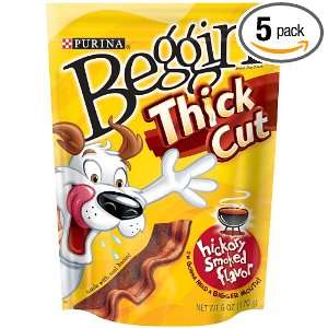 Purina Beggin Thick Cut Hickory, 6 Ounce (Pack of 5)  