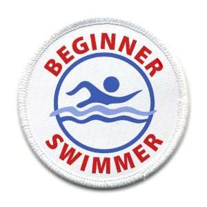  BEGINNER SWIMMER Pool Safety Alert 4 inch Sew on Patch 